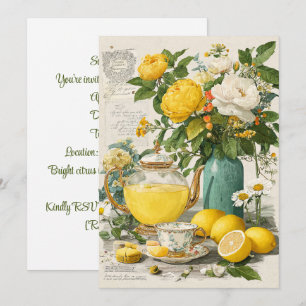 Invitation Sunshine Sips Zest au citron