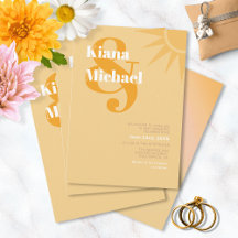Sunshine Typographie Mariage Beurre jaune ID1048