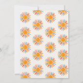 Invitation Sunshine Voici le Baby shower de garçon Son (Dos)