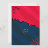 Invitation Super 5 Rouge Noir Web Comic 5e Anniversaire (Dos)