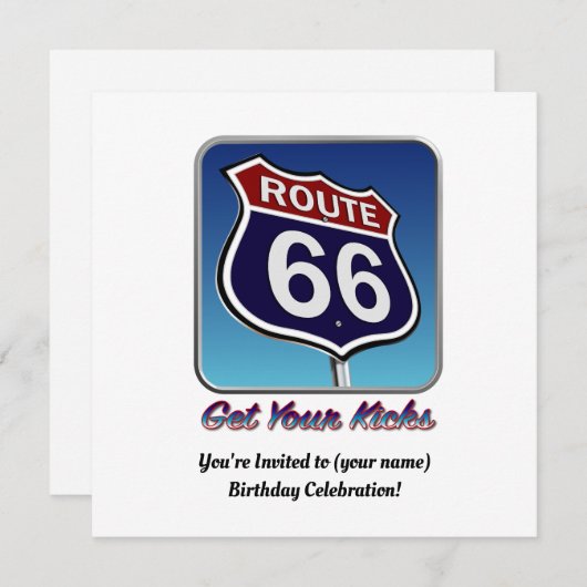 Invitation Super 66 (Devant / Derrière)