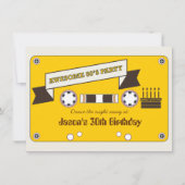 Invitation Super 80's Mixtape New Wave Dance Party (Devant)