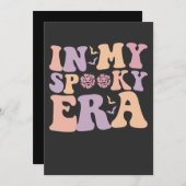 Invitation Super À Mon Époque Éffrayante Automne Halloween Gh (Devant / Derrière)