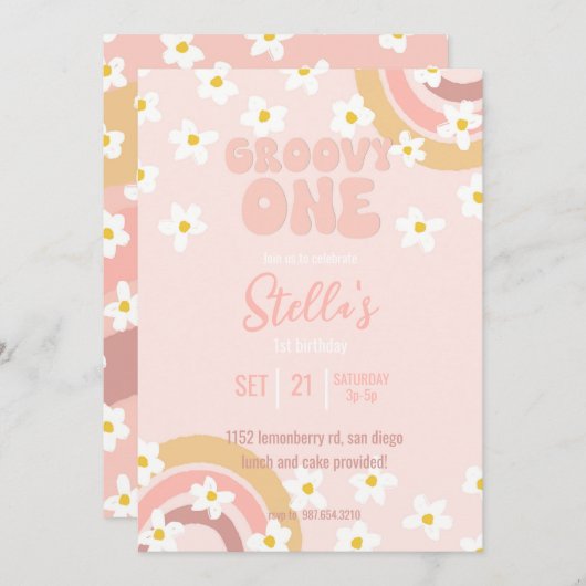 Invitation super à une fête (Devant / Derrière)