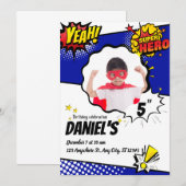 Invitation Super Anniversaire de enfant Extravaganza Party br (Devant / Derrière)