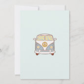 Invitation Super Baby Retro Rainbow Baby shower Party (Dos)