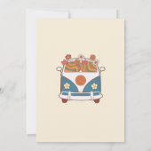 Invitation Super Baby Retro Rainbow Baby shower Party (Dos)