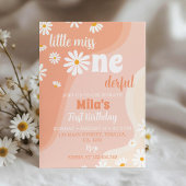 Invitation super Boho Daisy 1er anniversaire