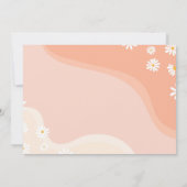 Invitation super Boho Daisy 1er anniversaire (Dos)