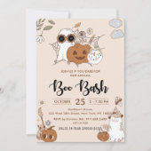 Invitation Super Boo Bash Halloween (Devant)
