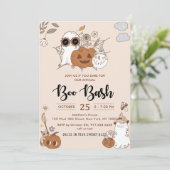Invitation Super Boo Bash Halloween (Debout devant)