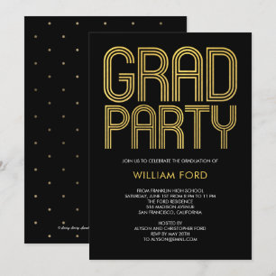 Invitation Super Charme MODIFIABLE COULEUR Graduation Invitat