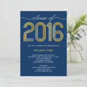 Invitation Super Charme MODIFIABLE COULEUR Graduation Invitat (Debout devant)