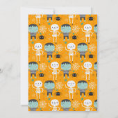 Invitation Super Cute Frankenstein garçon Halloween Anniversa (Dos)