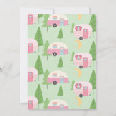 Invitation Super Cute Glamping/Camping Anniversaire Week-end (Dos)