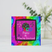 Invitation super de partie de disco (Debout devant)