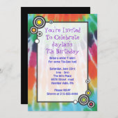 Invitation super de partie de joyeux anniversaire (Devant / Derrière)