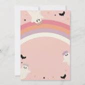 Invitation Super deux Éffrayantes fille 2e anniversaire Hallo (Dos)