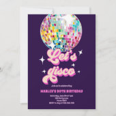 Invitation Super Disco Party Retro les années 70 Let's Disco  (Devant)