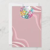 Invitation Super Disco Party Retro les années 70 Let's Disco  (Dos)