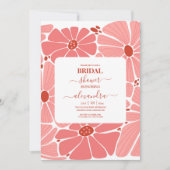 Invitation Super douche nuptiale rose marron (Devant)