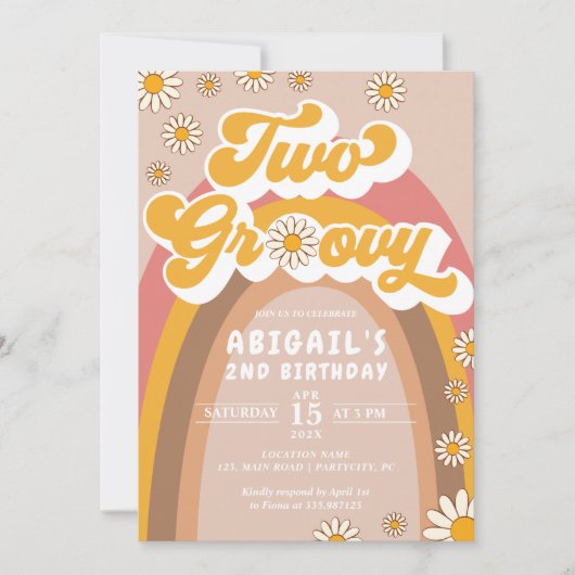 Invitation super du 2e anniversaire (Devant)