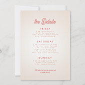 Invitation Super Fiesta Siesta Tequila Répète Bachelorette (Dos)