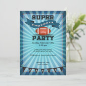 Invitation Super Football Game Watching Party (Debout devant)