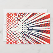 Invitation Super Hero Comic Book City Anniversaire Party (Dos)