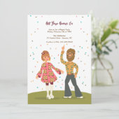 Invitation super Hippie Couple (Debout devant)