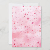 Invitation Super Jolie Étoiles Roses Moderne Halloween (Dos)