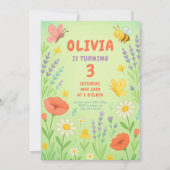 Invitation Super Joyeuse fête d'anniversaire pour fille (Devant)