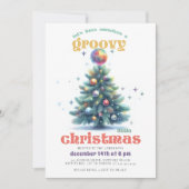 Invitation Super Little Christmas Disco Hip Christmas Party (Devant)