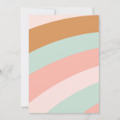 Invitation Super Nine est un Vibe retro pastels 9e anniversai (Dos)