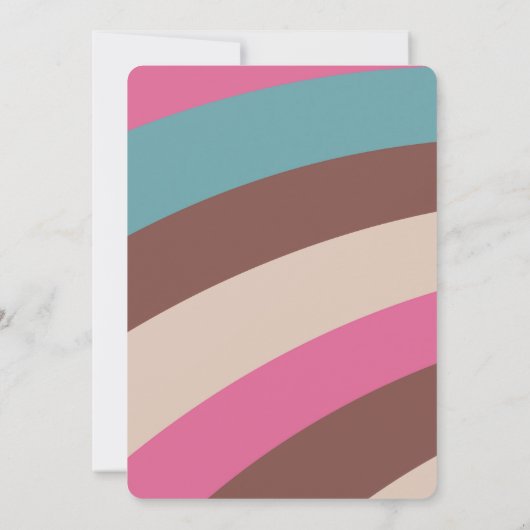 Invitation Super Nine est Vibe rose turquoise fille 9e annive (Dos)