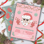 Invitation Super Noël Hippie Père Noël Party<br><div class="desc">Soyez Super ce Noël avec cette jolie Père Noël de signature de Paix Hippie avec des invitations de lunettes de soleil. Toute la formulation peut être modifiée ! Couleurs funky de vert, rouge, tans et rose. pour faire plus de changements allez à Personnaliser ce modèle. En bas, vous verrez "Vous...</div>