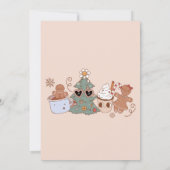 Invitation Super Noël Sweet Un 1er anniversaire fête (Dos)