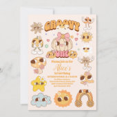 Invitation Super One Boho Daisy 1er anniversaire (Devant)