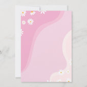 Invitation super One Daisy 1er Anniversaire (Dos)