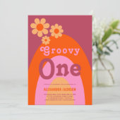 Invitation Super One Daisy Arch 1er anniversaire (Debout devant)