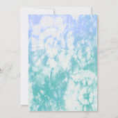 Invitation Super One Pastel Tie Dye 1er Anniversaire Fête Inv (Dos)