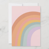 Invitation Super One Peace Love Party Rainbow Birthday Party (Dos)