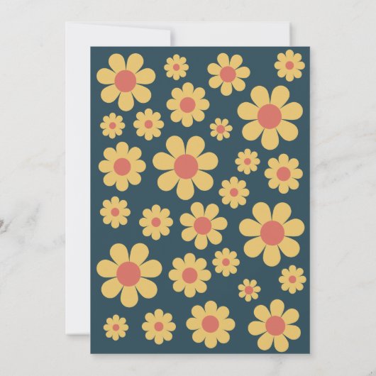 Invitation Super One Retro Boho 1er anniversaire (Dos)