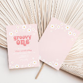 Invitation Super One Retro marguerite boho fleurie premier an