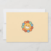 Invitation Super One Retro Rainbow 1st Birday Party Photo (Dos)