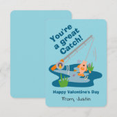 Invitation Super Pêche Saint-Valentin (Devant / Derrière)