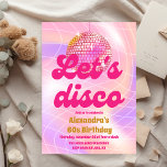 Invitation Super Retro 60th Let's Disco fête d'anniversaire<br><div class="desc">Préparez-vous à chanter et fêter six fabuleuses décennies avec notre "Invitation de fête d'anniversaire Let's Disco Retro Super 60th" - une façon amusante et amusante d'invitation vos amis à une fête épique disco! Cette invitation capte l'essence de l'ère super les années 70, avec des motifs rétro et des éléments d'inspiration...</div>