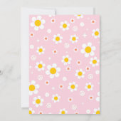 Invitation Super Retro Boho Daisy Hello Baby shower Party (Dos)