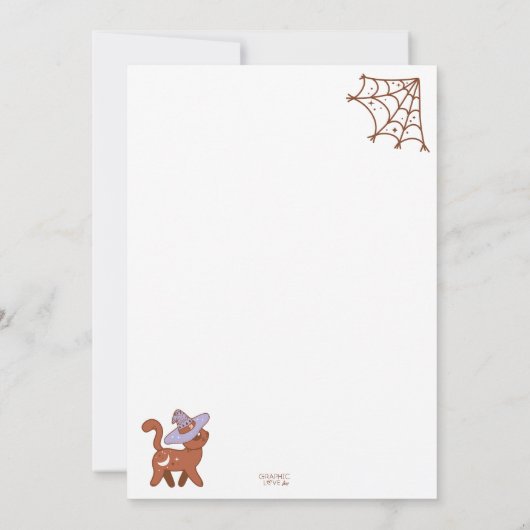 Invitation Super Retro Halloween fête d'anniversaire, n'impor (Dos)