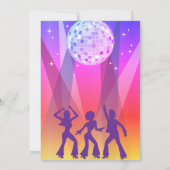 Invitation Super Retro les années 70 80s Disco 30e anniversai (Dos)